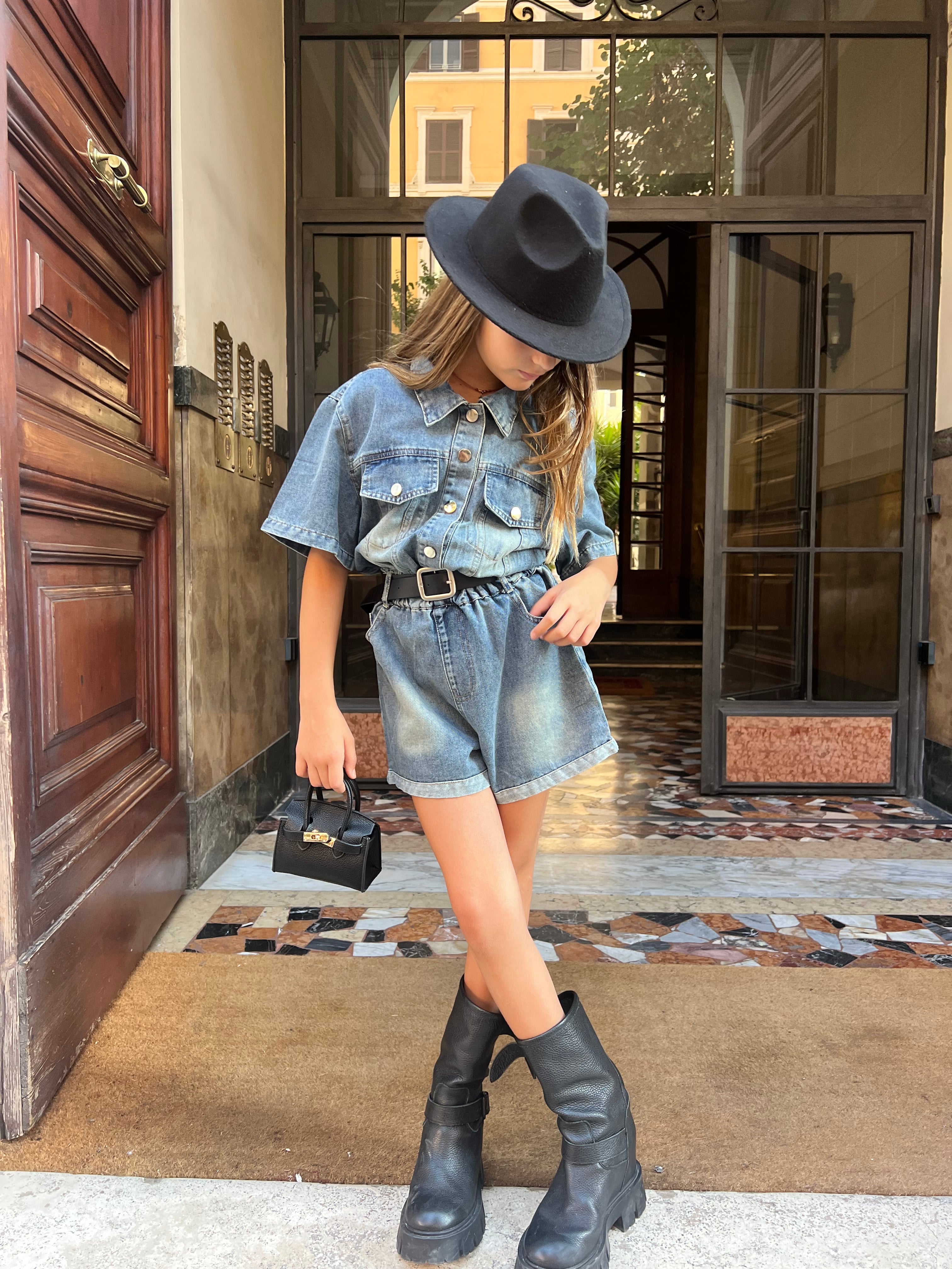 Salopette in denim