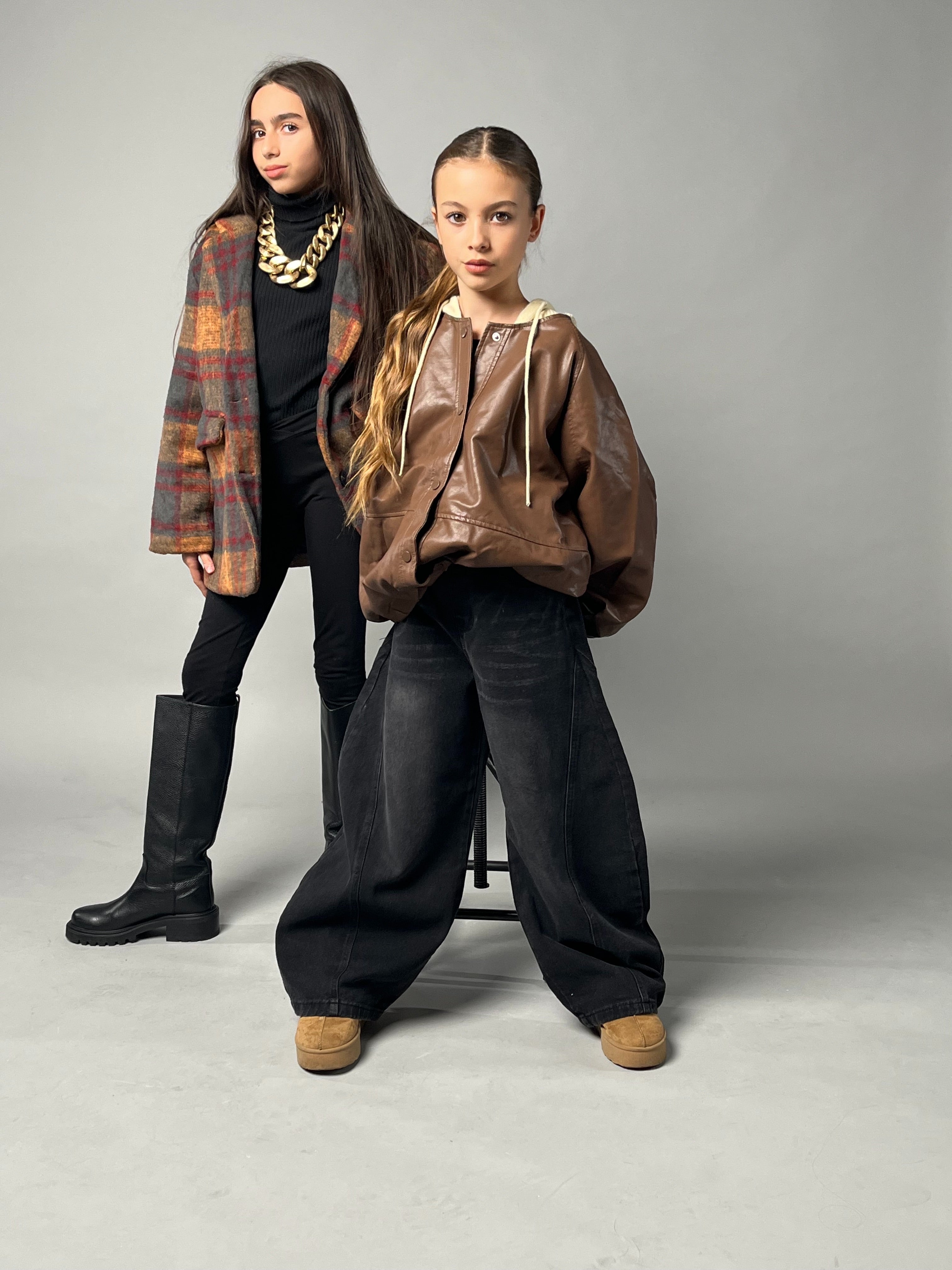 Giacca blow felpata in pile