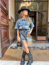 Salopette in denim